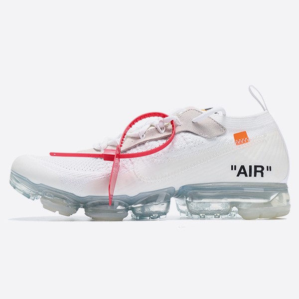 Nike AA3831-100 Air VaporMax 2.0 Flyknit Men's and Women's Sneakers, All White