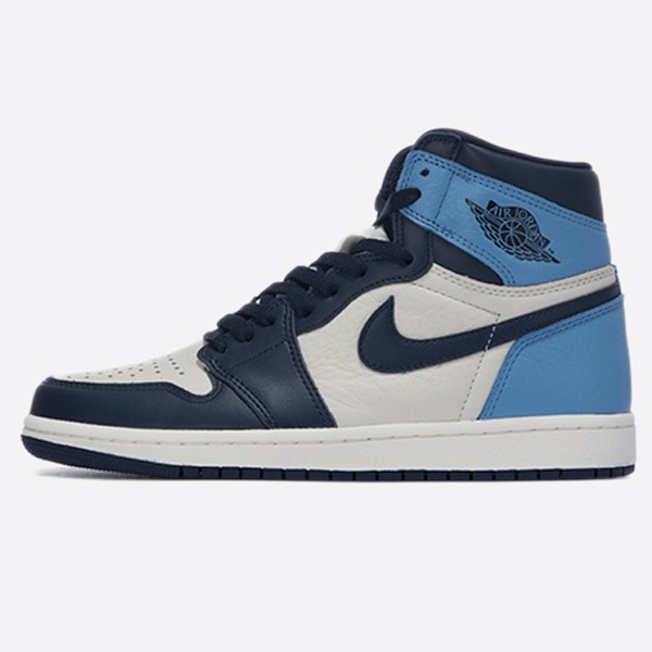 Nike Air Jordan 1 Retro High OG Sail/Obsidian-University Blue (555088-140) [H12 Edition]