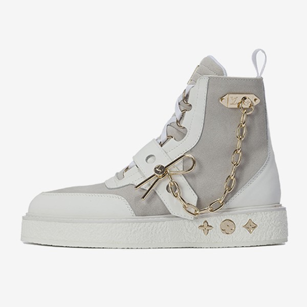 Louis Vuitton Creeper Ankle Boots Beige