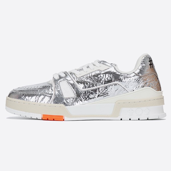 LV Trainer Sneakers Silver