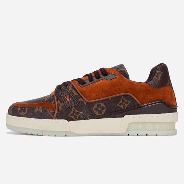 Louis Vuitton 19FW LV Trainer Sneakers Monogram Brown