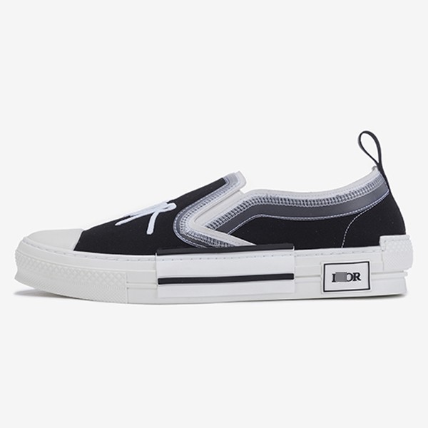 Dior x Stüssy Slip-On B23 Sneakers in Black