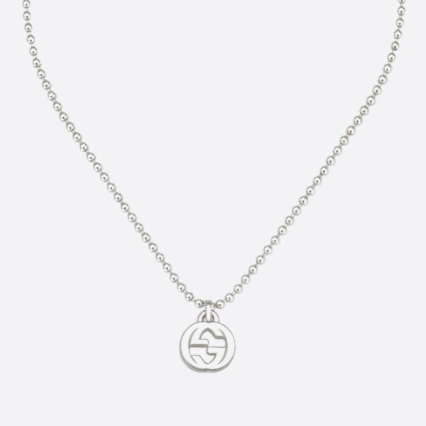 Interlocking G Silver Necklace