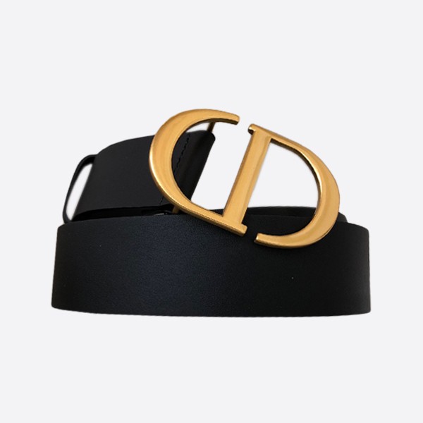 Dior Simple All-Match Belt Black Gold (4.0cm)