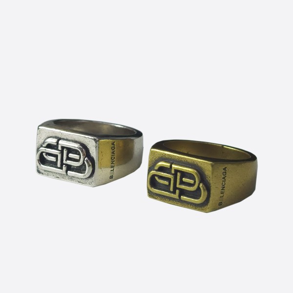 Balenciaga BB logo ring