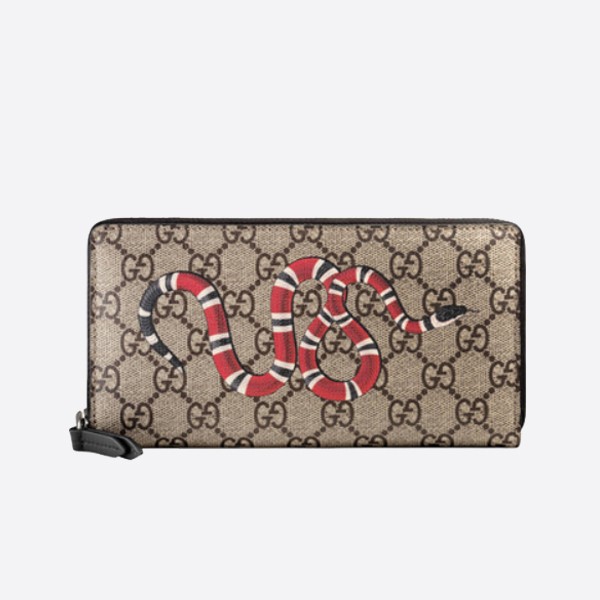 Gucci King Snake GG Supreme Long Wallet 451273K561N 8666