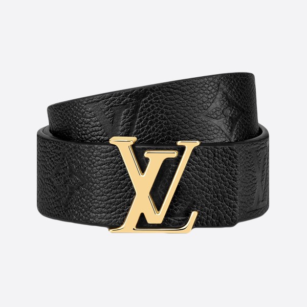 Louis Vuitton Simple All-Match Belt Black Gold (3.0cm) M0328V
