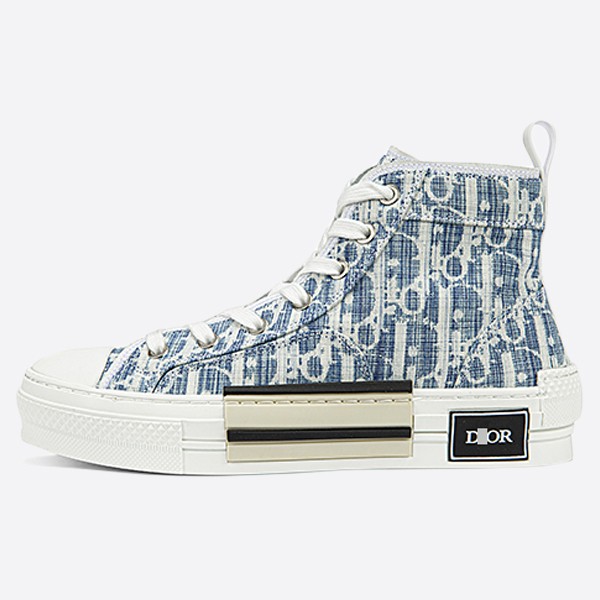 Dior Oblique Kasuri Jacquard B23 High-Top Sneakers