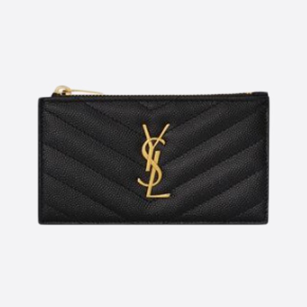 Saint Laurent Monogram Fragment Zipper Card Case 607915BOW011000