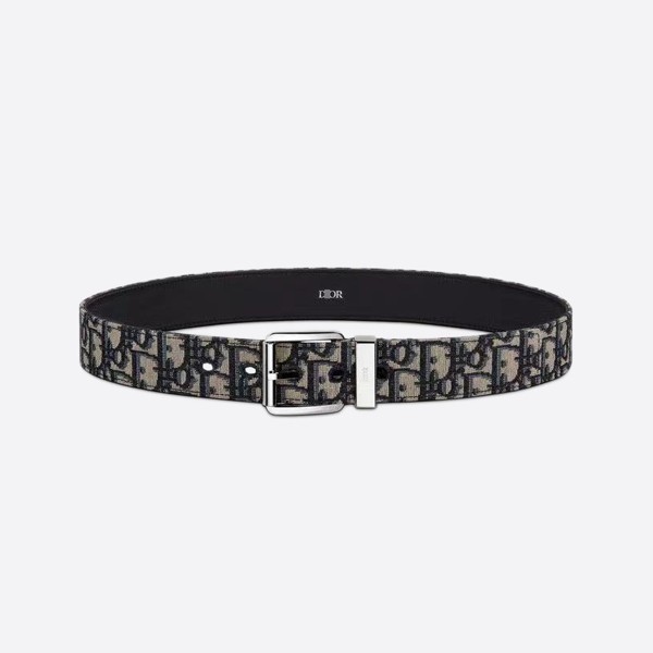 Dior Print Casual Belt Beige Silver (3.5cm) 4333PLYSE_H05E