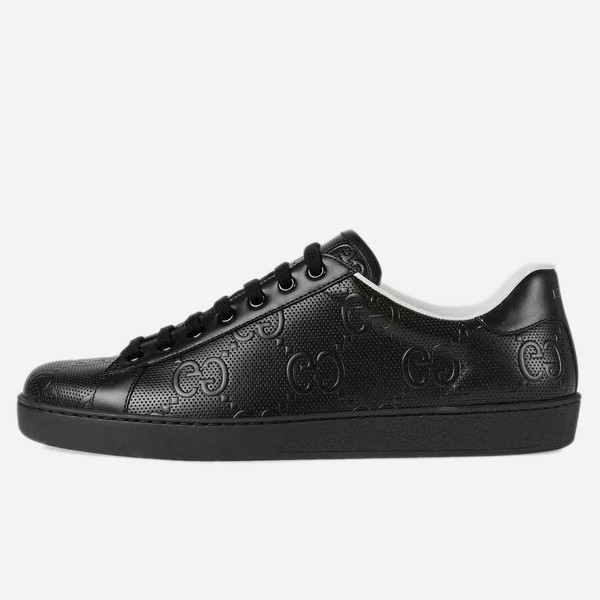 Gucci Ace GG Print Embossed Sneakers 6257871XK10 1000