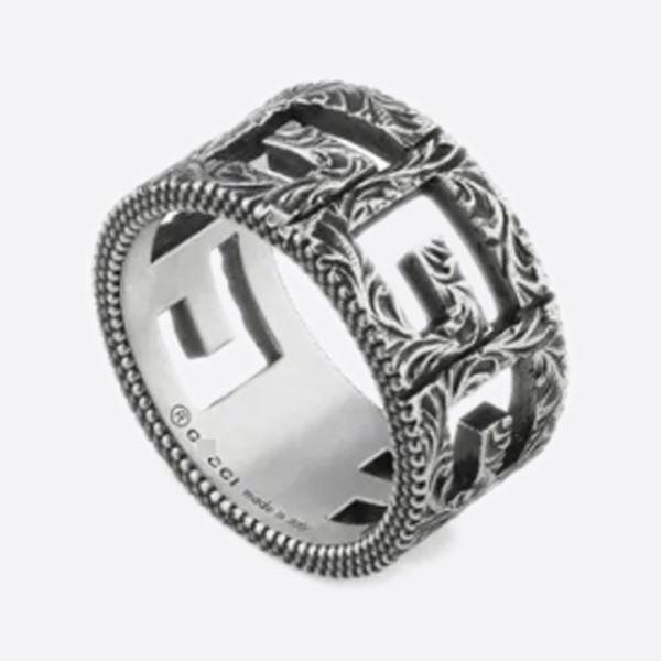 Gucci Square G Silver Ring 551918 J8400 0811
