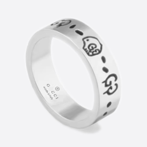 Gucci Ghost Silver Ring 477339 J8400 0701