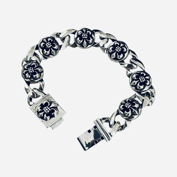 Chrome Hearts Scout Flower Bracelet Silver