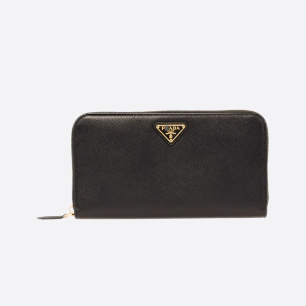 Prada Saffiano Triangle Logo Long Wallet 1ML506_QHH_F0002