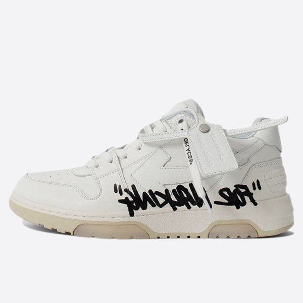 Off-White Out Of Office Calf Leather Sneakers OMIA189S21LEA0040101