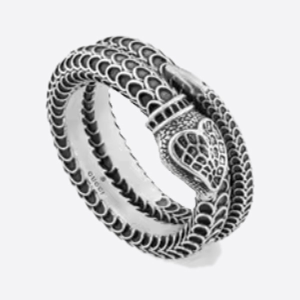 Gucci Garden Silver Snake Ring 577294 J8400 0811