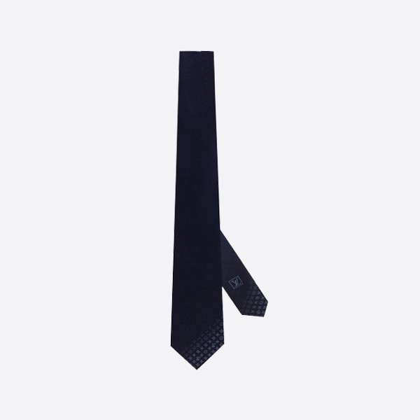 Louis Vuitton L Gradient Pattern Tie Navy M73285