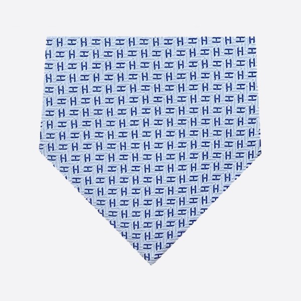 Hermes Small H Letter Tie Light Blue H030189T39