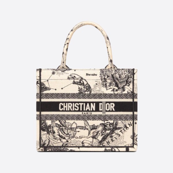Dior BOOK TOTE Small Bag Toile de Jouy Zodiac Embroidery M1265ZRHZ_M941