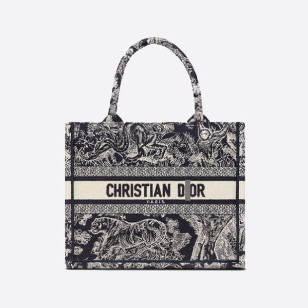Dior BOOK TOTE Small Bag Reverse Toile de Jouy Embroidery M1265ZRGO_M928