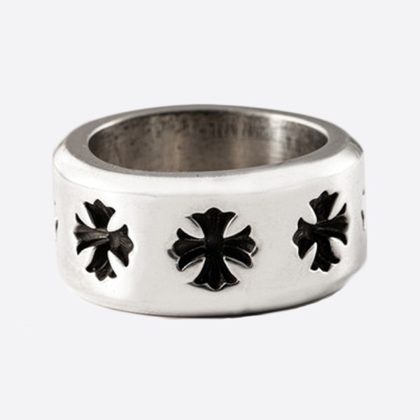 Chrome Hearts Large CH Cross Band Ring