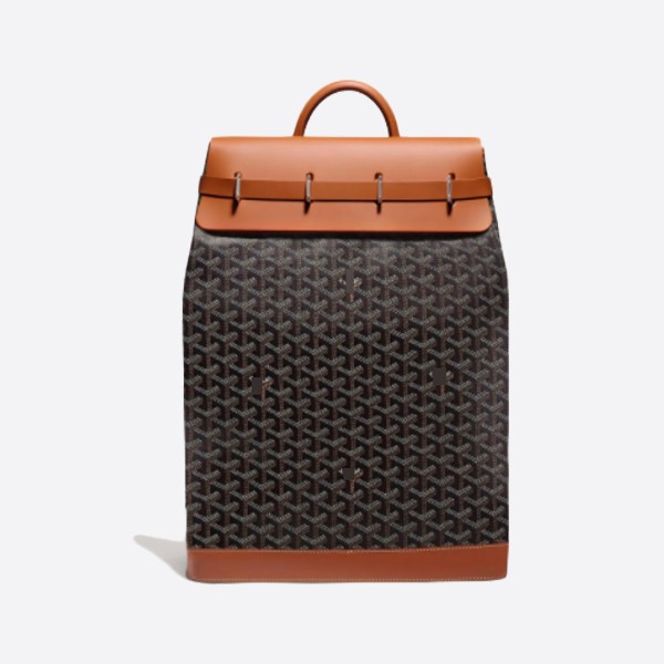 Goyard Steamer PM Bag Color: Black/Tan