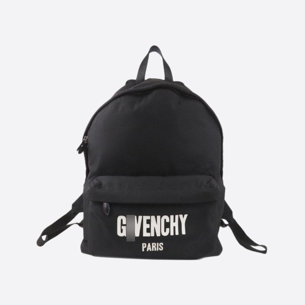 Givenchy Black Logo Nylon Backpack White