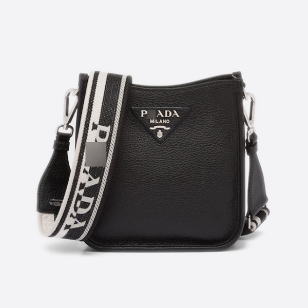 Prada Leather Mini Shoulder Bag, Black, 1BH191_2DKV_F0002_V_3OO