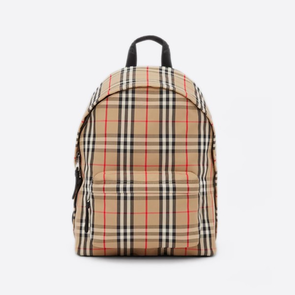 Burberry Vintage Check Nylon Backpack, Color - Archive Beige, 80161061