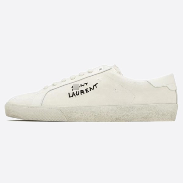 Saint Laurent embroidered sneakers 