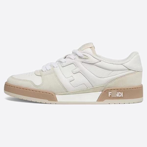 Fendi Match White Suede Low Tops 7E1493AHH2F1FHS