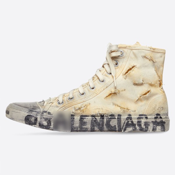 Balenciaga Paris High-Top Sneakers Fully Destroyed 726176W3RCD9010
