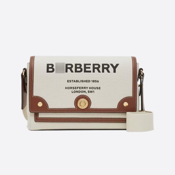 Burberry Hoss Perry Print Canvas Notebook Crossbody Bag, Color: Natural/Tan, 80302491