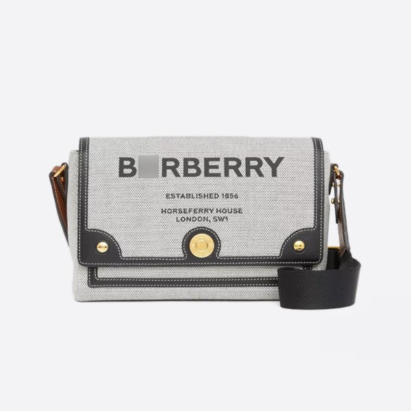 Burberry Hoss Perry Print Canvas Notebook Crossbody Bag, Dark Birch Brown, 80398631