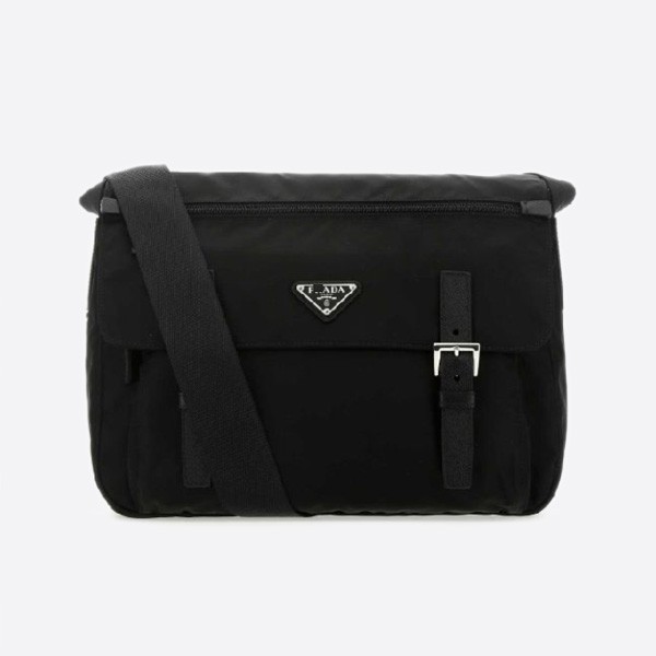 Prada Triangle Logo Nylon Cross Bag 1BD671RV44 F0002