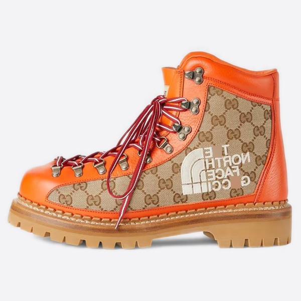 The North Face x Gucci Ankle Boots Brown 679914 18A40 7570