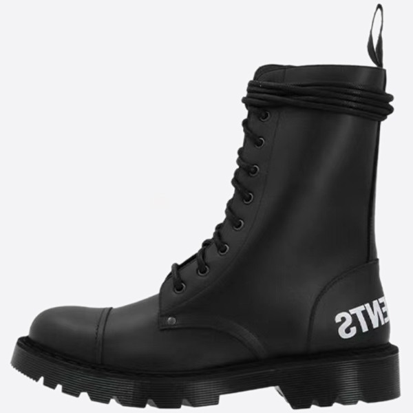 Vetements Military Desert Boots UA52BO200B BLACK WHITE