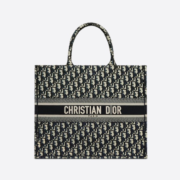 Dior BOOK TOTE Bag Oblique Embroidery M1286ZRIW_M928