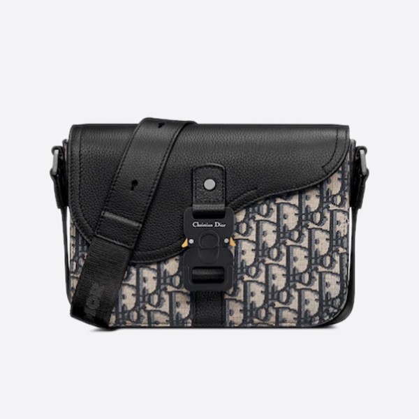 Dior Saddle Mini Bag in Oblique Jacquard and Grained Calfskin (1ADPO049YKS_H27E)