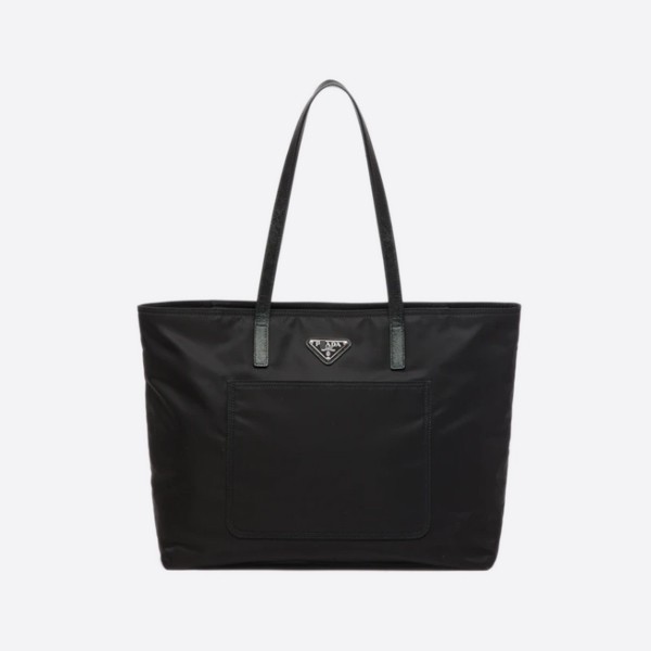 Pradali nylon tote bag, color: black, 1BG052