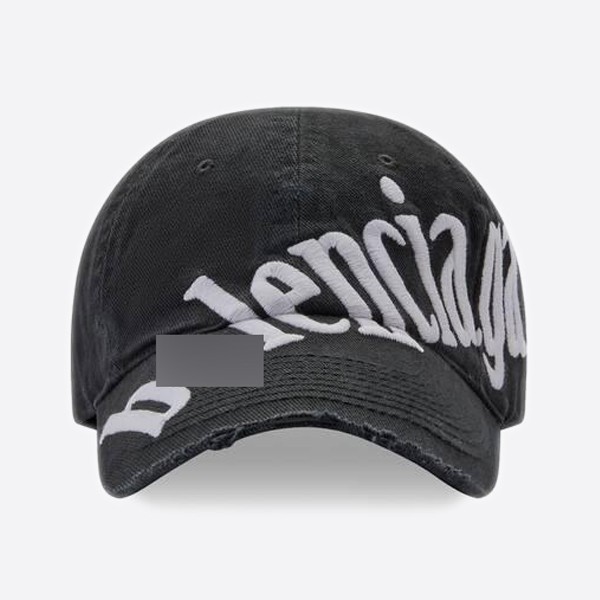 Balenciaga AW Flip Fur Distressed BB Baseball Cap 680738410B21077