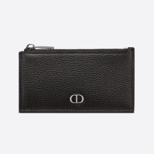 Dior Zip Card Holder CD ICON Grained Calfskin 2ESBC250CDI_H00N