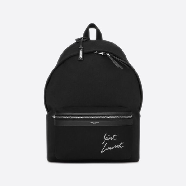 Saint Laurent Canvas Embroidered City Backpack 534968GKQN61070