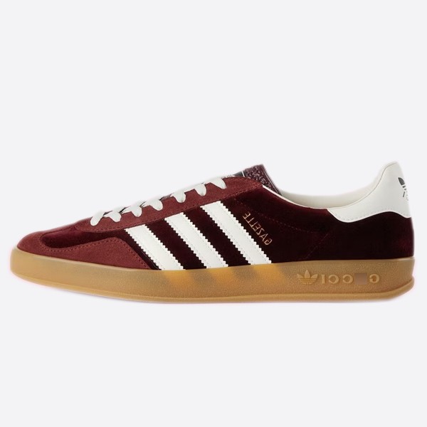 ADDS X Gucci Gazelle Burgundy Velvet 707848 9stu0 6160