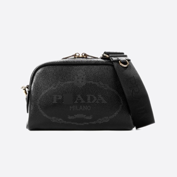 Prada Dyno Soft Cloth Bag 1BH187 2DKV F0002 Black