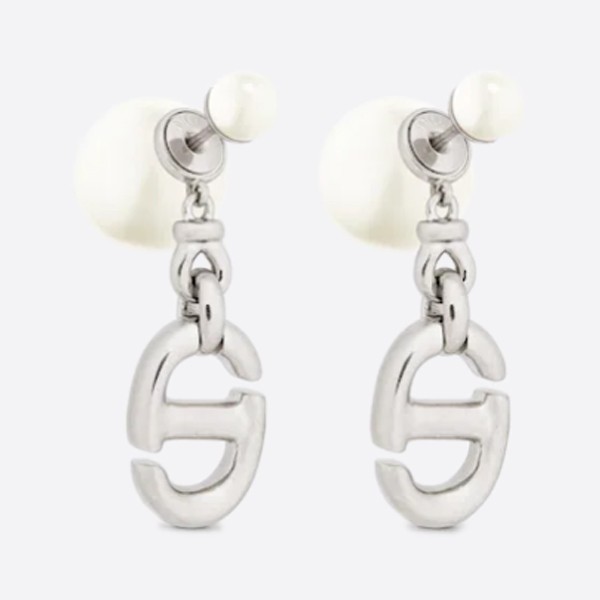 Dior TRIBALES earrings in metal and resin pearl E2112WOMRS_D009