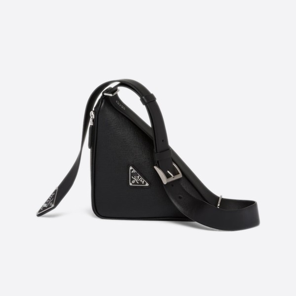 Pradasa Piano Leather Belt Bag, Black, 2VL039_2FAD_F0002_V_OOO