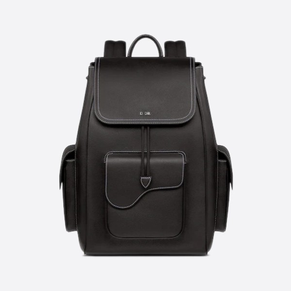 Dior Saddle Backpack in Grained Calfskin 1ADBA161YKK_H00N