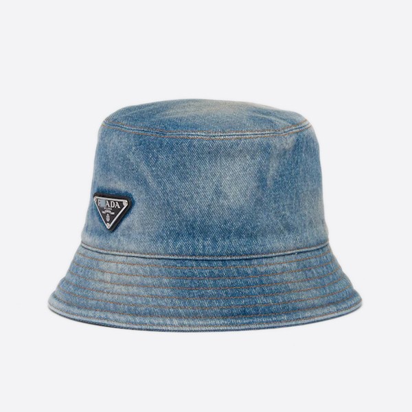 Prada denim bucket hat 1HC137_12K1_F0V3N